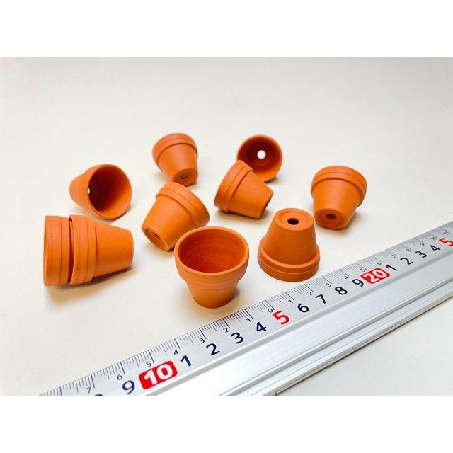 テラコッタ鉢-1.0号/超ミニ(ミニ)(外径φ3×高さ2.5cm/☆小さい方から