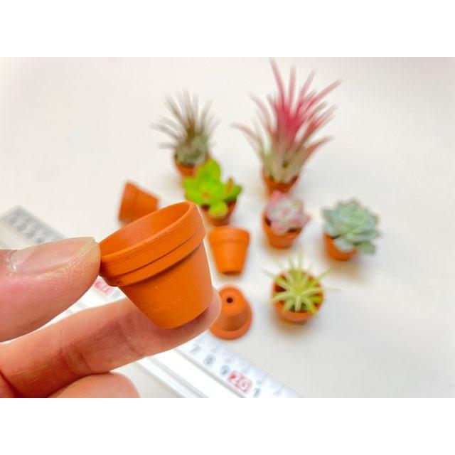テラコッタ鉢　1個 テラコッタ鉢-1.0号/超ミニ(ミニ)(外径φ3×高さ2.5cm/☆小さい方から