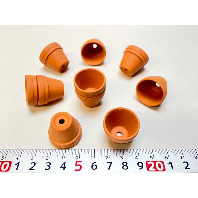 テラコッタ鉢-0.8号/超ミニ(ミニミニ)(外径φ2.4×高さ2cm/☆小さい方