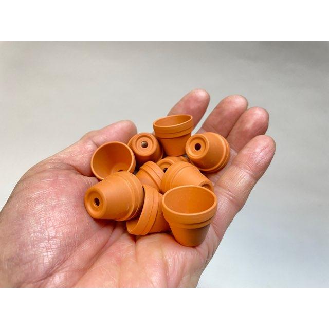 テラコッタ鉢-0.8号/超ミニ(ミニミニ)(外径φ2.4×高さ2cm/☆小さい方