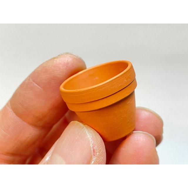 テラコッタ鉢-0.8号/超ミニ(ミニミニ)(外径φ2.4×高さ2cm/☆小さい方