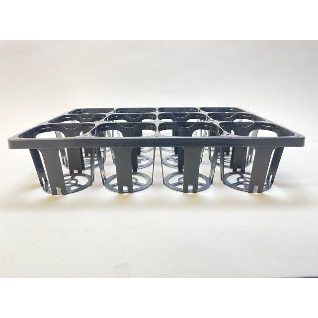9cmポットや2.5-3号鉢用四角型枠(標準一般)トレイ：ハーフ(3×4=12鉢用