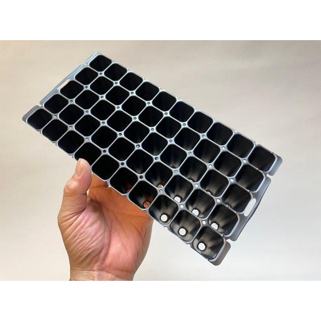 育苗ミニポット:カットセルトレイ-10×5=50穴[植穴:小2.3cm四角]工場