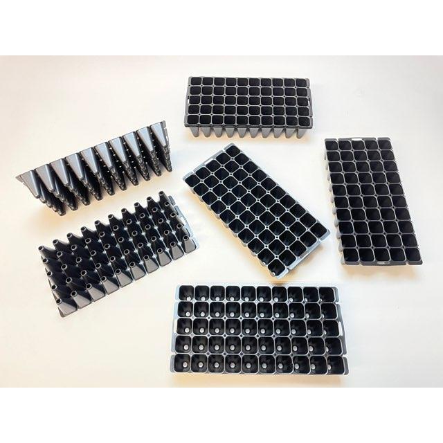 育苗ミニポット:カットセルトレイ-10×5=50穴[植穴:小2.3cm四角]工場