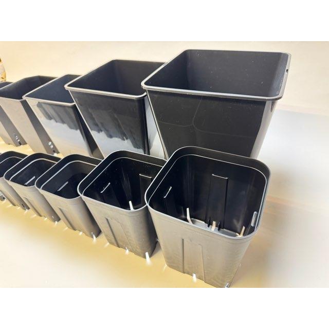 スリット深鉢180L型-四角☆(7号ロング相当：対角線換算)：カネヤ