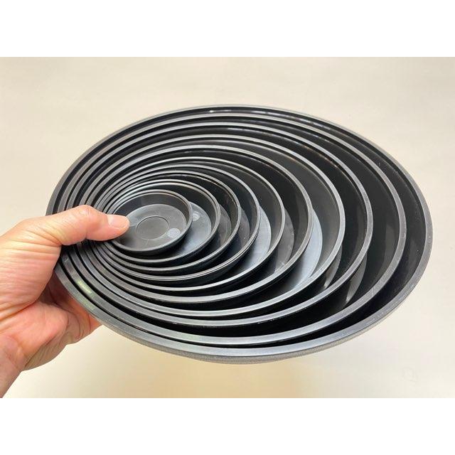 受皿-6号黒[ブラック](φ約18cm×高さ2.9cm)鉢皿※鉢底直径φ15.5cm迄の鉢