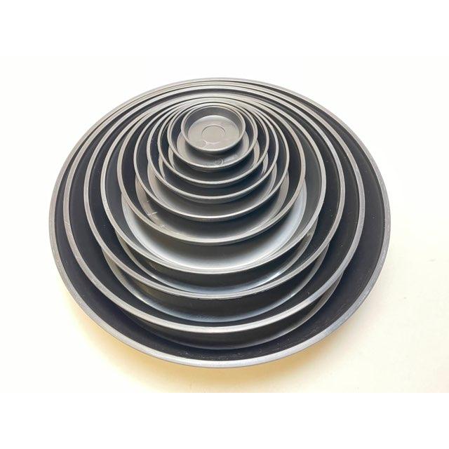 受皿-6号黒[ブラック](φ約18cm×高さ2.9cm)鉢皿※鉢底直径φ15.5cm迄の鉢