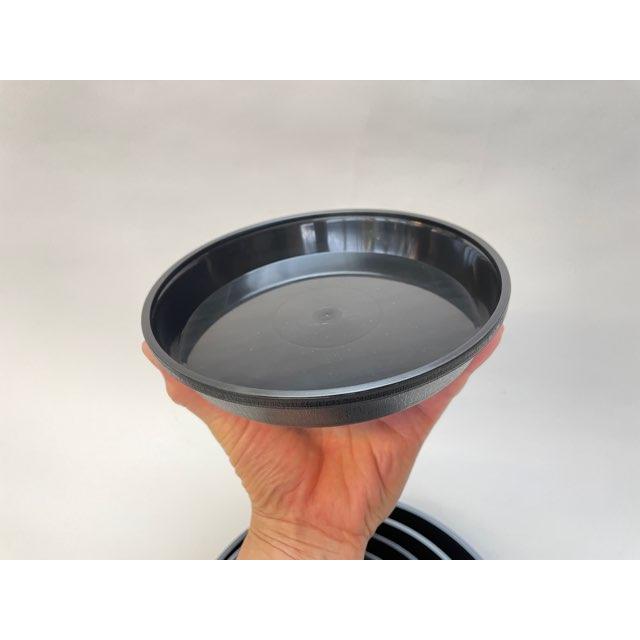 受皿-6号黒[ブラック](φ約18cm×高さ2.9cm)鉢皿※鉢底直径φ15.5cm迄の鉢