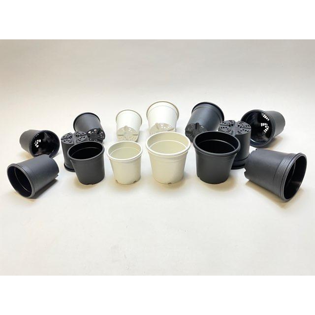 生産者仕様[カントー]○プラ鉢A-25-(2号相当)-黒[定番外]※汚れに見える