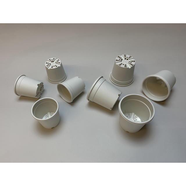 GREENPOT プラ鉢 生産者仕様[カントー]プラ鉢A-30-(2.5号相当)-白※黒インク状の付着が有