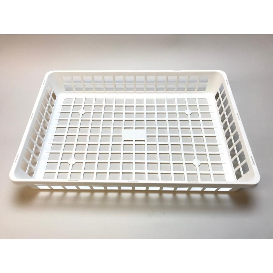 生産者仕様の園芸トレイ：白 (大サイズ)[空トレイ1枚売][2GW