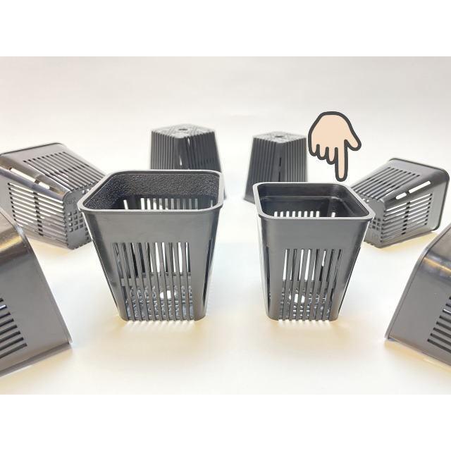 マジカルポット75型(小) (2号中深相当)※穴メッシュ鉢＠全面スリット