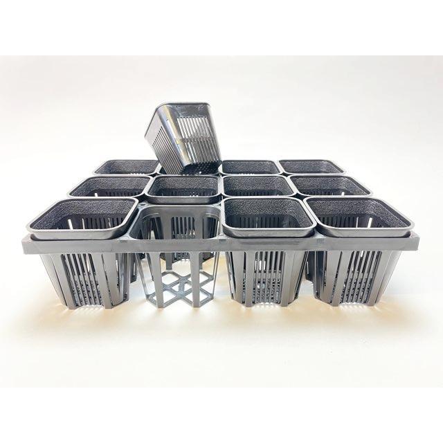 マジカルポット90型(大) (3号中深相当)※穴メッシュ鉢＠全面スリット