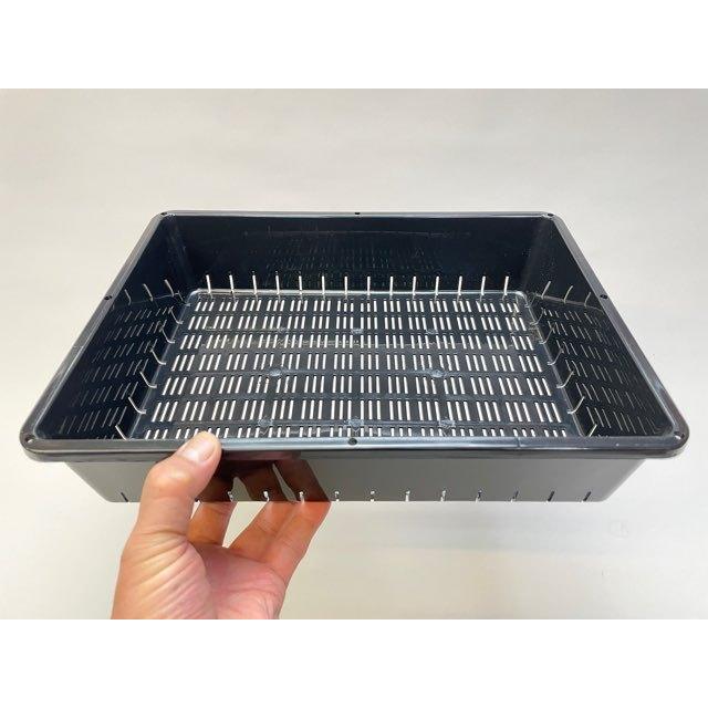園芸用コンテナ-中※ハーフサイズ4.5L容量[空トレイ1枚売] : フラワー