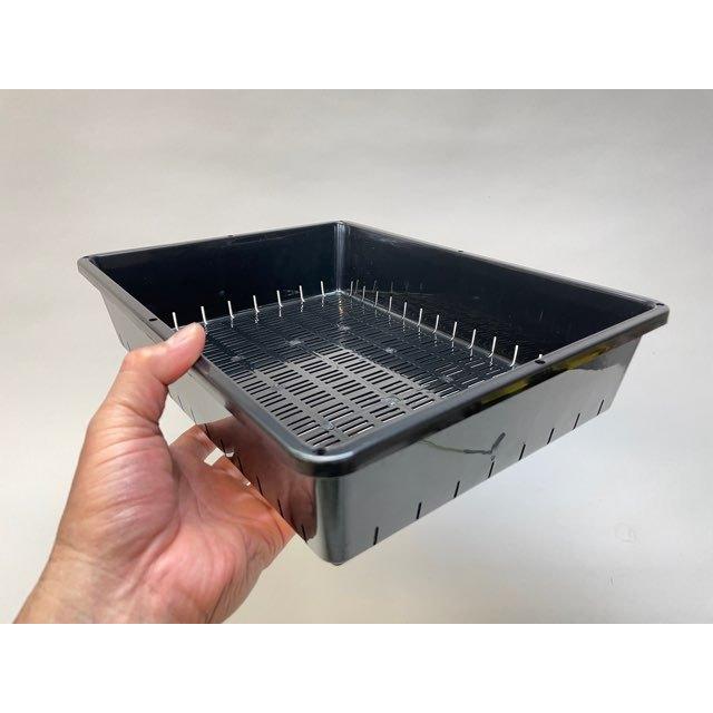 園芸用コンテナ-中※ハーフサイズ4.5L容量[空トレイ1枚売] : フラワー