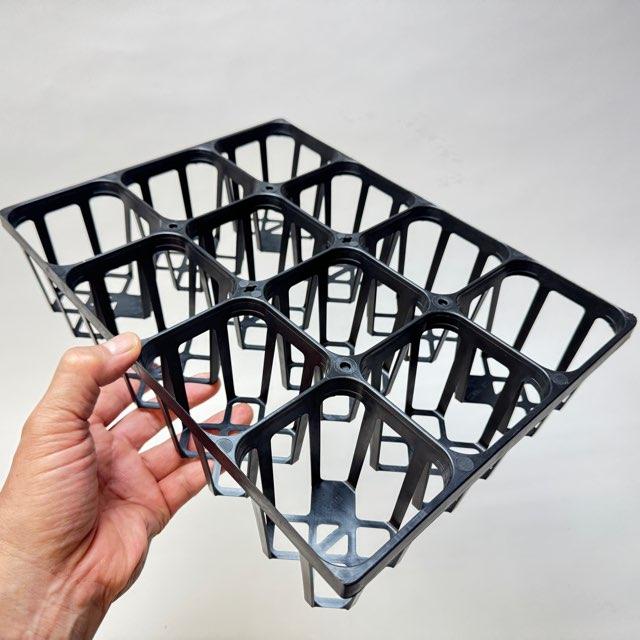 9cmポットや2.5-3号鉢用四角型枠(プレステラ90対応)トレイ：ハーフ-12