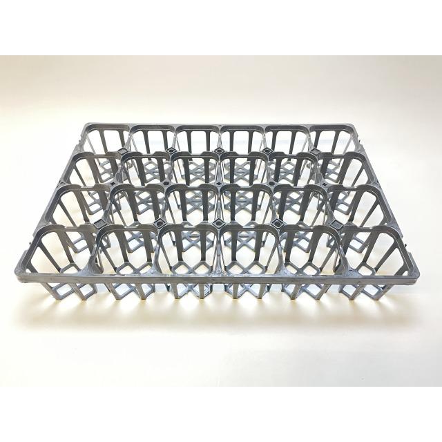 9cmポットや2.5-3号鉢用四角型枠(プレステラ90対応)トレイ： 24鉢用