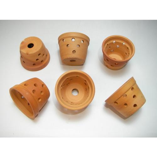 穴あき(丸穴)素焼鉢-小(2.7号相当)※1鉢の価格です※多少の欠け凹みはご