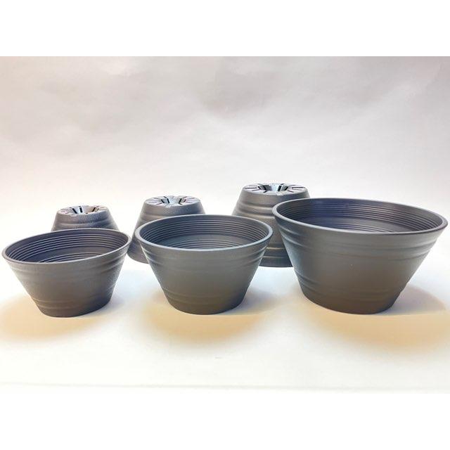 セラアート平鉢(丸鉢)-15号-黒(陶器風プラ鉢)(直径φ約15cm一般的 セラアート平鉢(丸鉢)-15号-黒(陶器風プラ鉢)(直径φ約15cm一般的