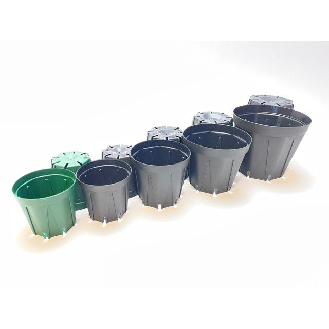 スリット鉢-3号(CSM-90)黒(カネヤ：ブラック)＠多肉植物・塊根植物