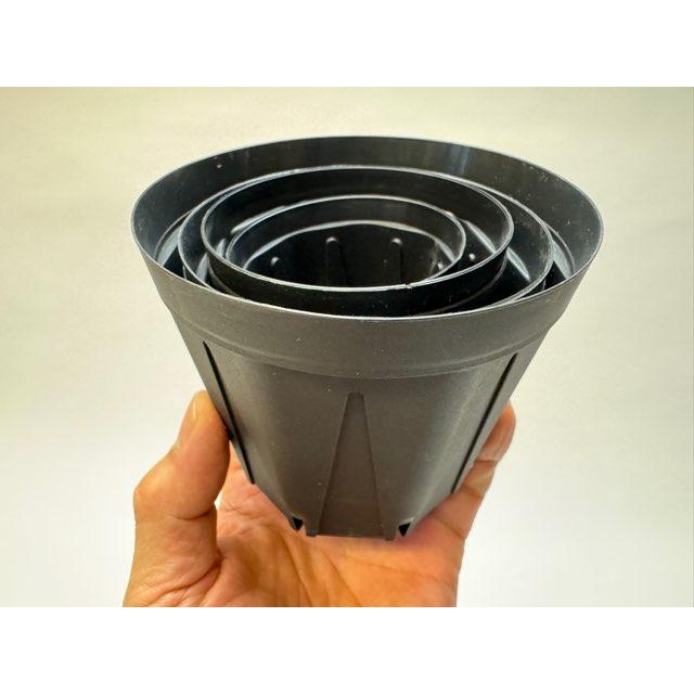 スリット鉢-3.5号(CSM-105)黒(カネヤ:ブラック)@多肉植物 スリット鉢-3.5号(CSM-105)黒(カネヤ:ブラック)@多肉植物
