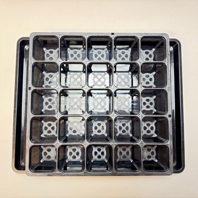 ☆不規則まだら模様※深＊園芸ハーフトレイ(プレステラ90型ハーフ等
