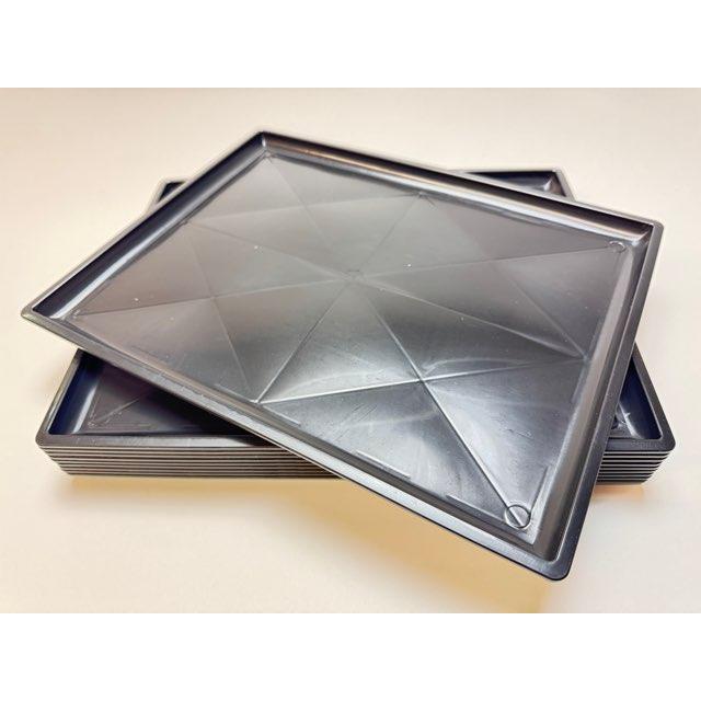 7.5cmポットや2号鉢用四角型枠トレイ：ハーフ標準型[H6.4cm]-20鉢用＋