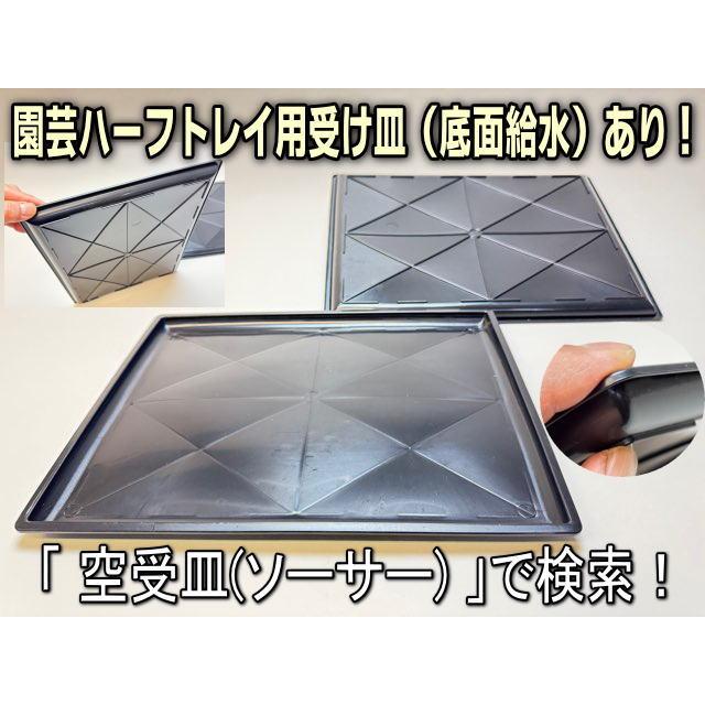 7.5cmポットや2号鉢用四角型枠トレイ：ハーフ浅型[H5.5cm]-20鉢用＋
