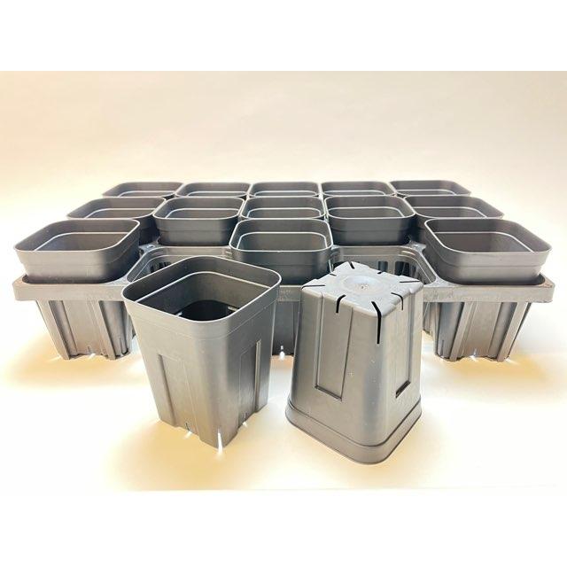 プレステラ深鉢-120対応四角枠トレイ＋プレステラ120-黒(トレイ1枚＋15