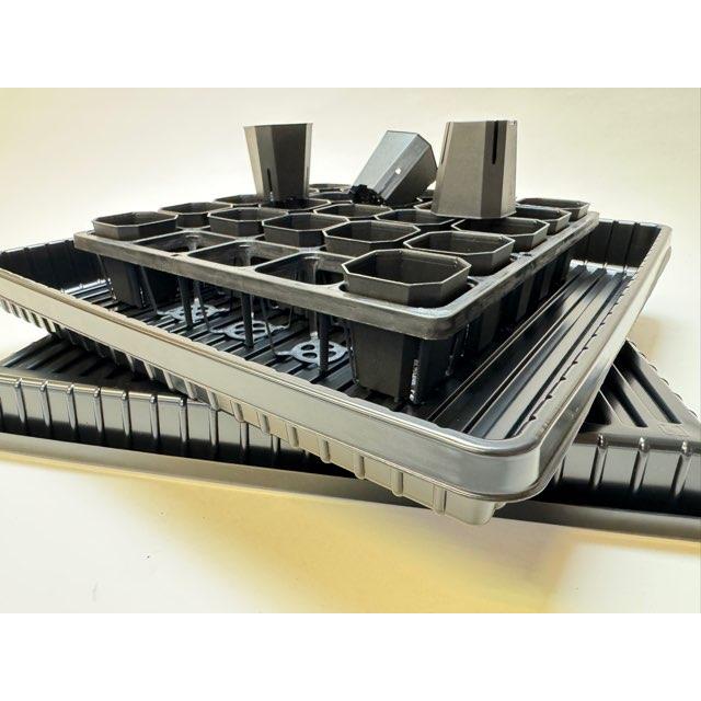 底面給水トレイ：外寸縦39.5cm×横39.5cm※腰水・水耕栽培・マルチトレー