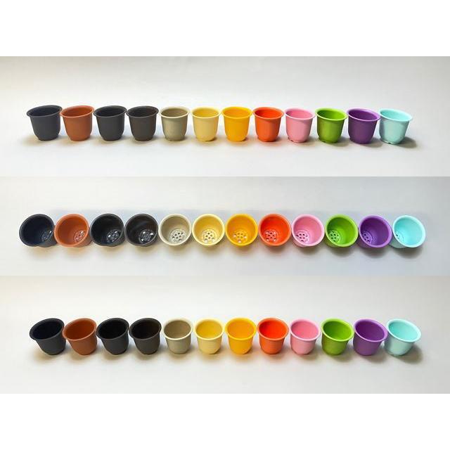 厚手のプラ鉢-ふっくら2号ミニ【オレンジ】(橙) : フラワーショップ