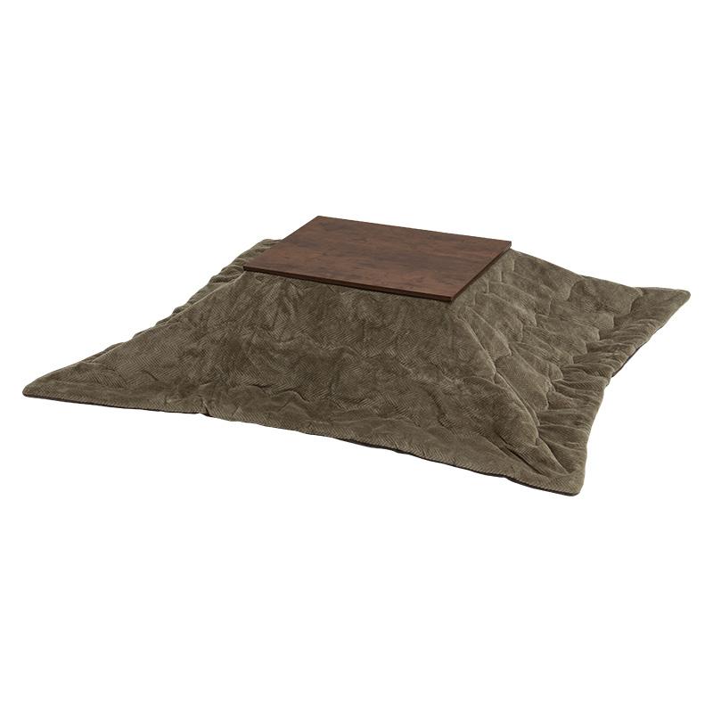 こたつ＋うす掛け布団　２点セット（ダークブラウン/ブラウン）　アルテナ7560+ビケ7560BR |  | 07