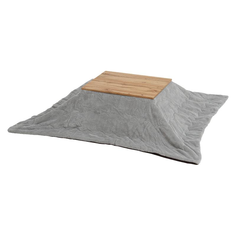 こたつ＋うす掛け布団　２点セット　カルテスポカ グレー/グレージュ【カルテス7560MGY+ポカSF7560-GG】 こたつ＋うす掛け布団 2点セット（グレー） カルテス7560+ビケ7560GY