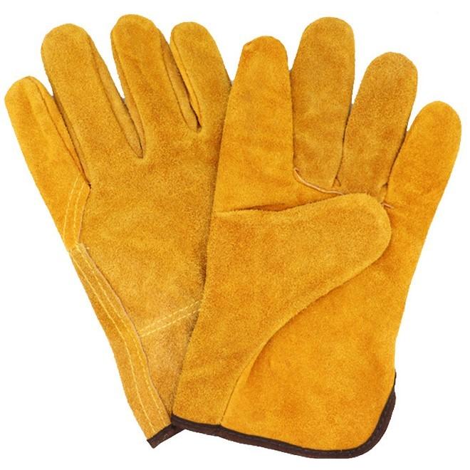 グローブ レザー 2層 厚手 耐摩耗性 高温 断熱性 火傷防止溶接作業 労働保護溶接 |  | 01