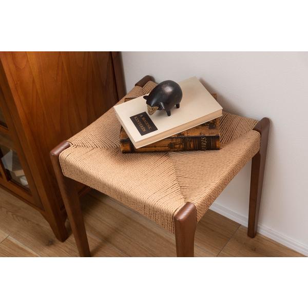 スツール チェア チェアー 椅子 イス 背もたれなし おしゃれ 木製 木脚 ペーパーコード リゾート アジアン ACE-75BR |  | 02