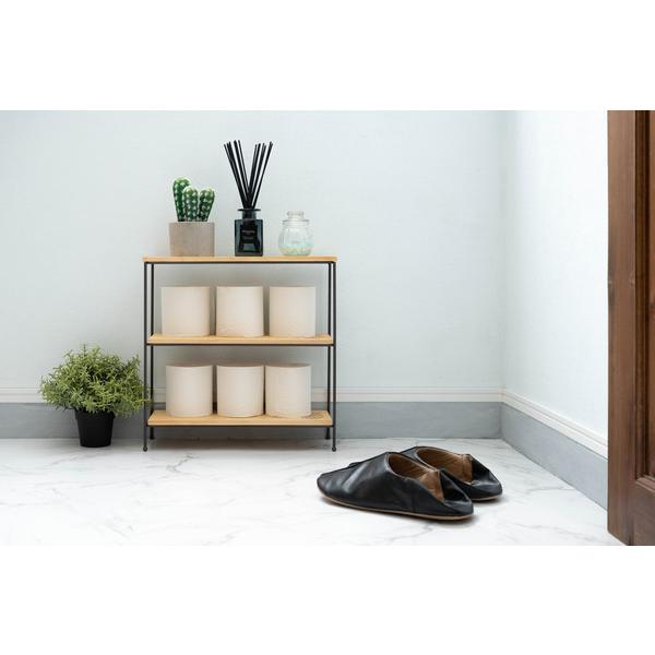 オープンラック 3段 高さ40 ミニラック おしゃれ シェルフ 天然木 飾り棚 AKB-403 BR/IV オープンラック AKB-403BR |  | 03