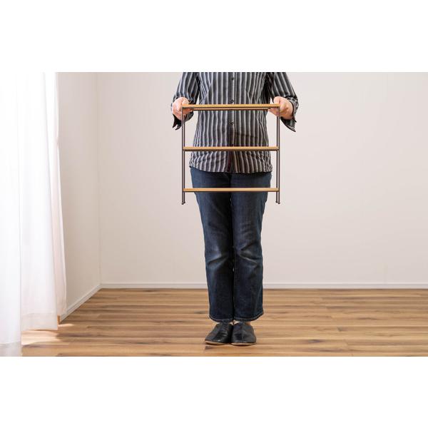 オープンラック 3段 高さ40 ミニラック おしゃれ シェルフ 天然木 飾り棚 AKB-403 BR/IV オープンラック AKB-403BR |  | 08