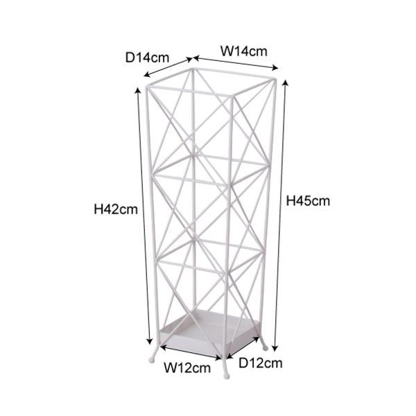 傘立て おしゃれ ブラウン アイボリー アンブレラスタンド アイアン シンプル モダン カジュアル コンパクト AKB-403IV |  | 03