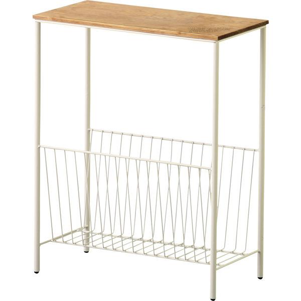 サイドテーブル おしゃれ 収納 安い スリム 木製 アンティーク 人気 北欧 シンプル レトロ リビング AKB-425IV | 