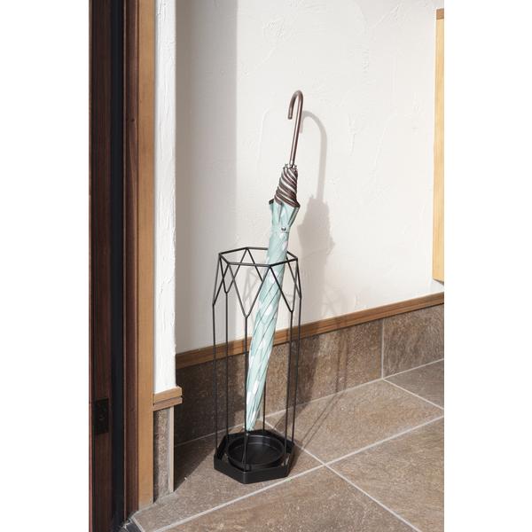 傘立て おしゃれ スリム 屋外 北欧 コンパクト 安い アンティーク アイアン ブラック 玄関 省スペース AKB-436BK |  | 04