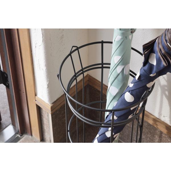 傘立て おしゃれ スリム 屋外 北欧 コンパクト 安い アンティーク アイアン ブラック 玄関 省スペース AKB-437BK |  | 07