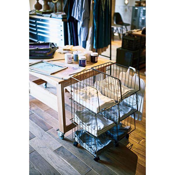 マルチワゴン ラック スタッキング キャスター付き 収納 ワゴン 3段タイプ 三段 スチール 店舗 AKB-438AGD |  | 04