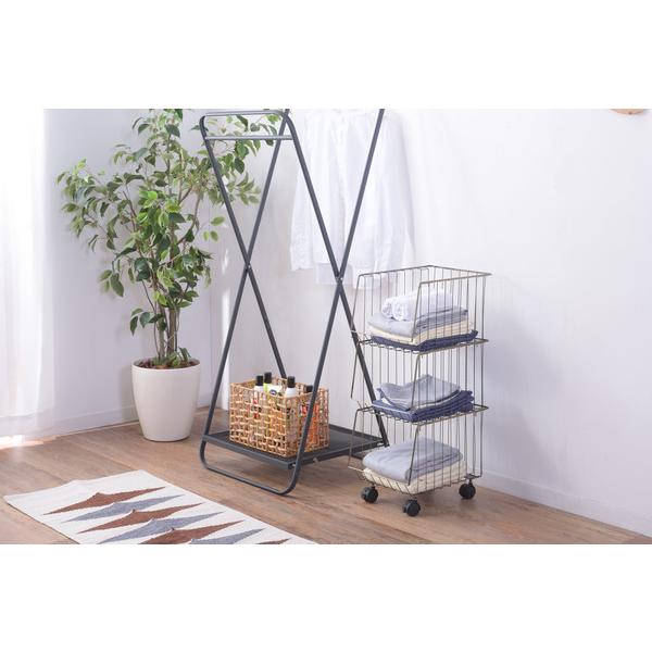 マルチワゴン ラック スタッキング キャスター付き 収納 ワゴン 3段タイプ 三段 スチール 店舗 AKB-438AGD |  | 07