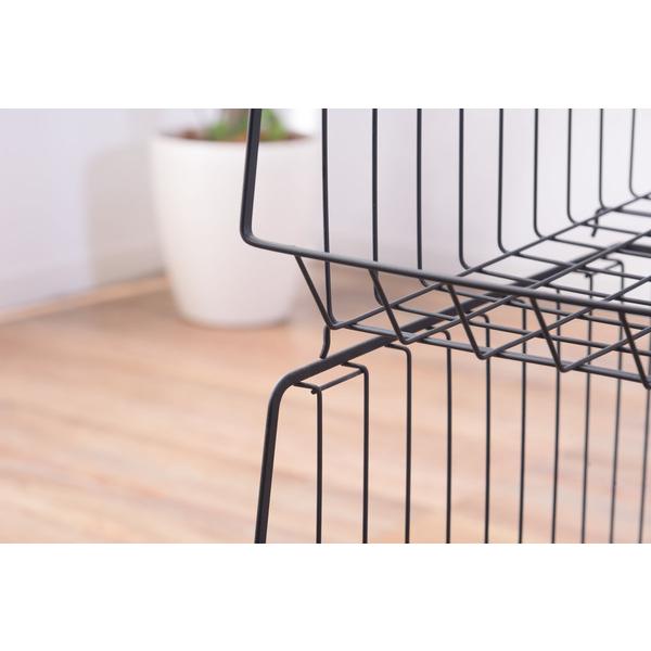 マルチワゴン ラック スタッキング キャスター付き 収納 ワゴン 3段タイプ 三段 スチール 店舗 AKB-438 BK |  | 10