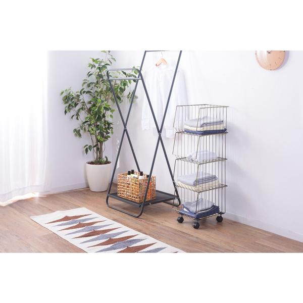 マルチワゴン ラック スタッキング キャスター付き 4D 収納 ワゴン 4段タイプ スチール アメリカンヴィンテージAKB-439 AGD |  | 04