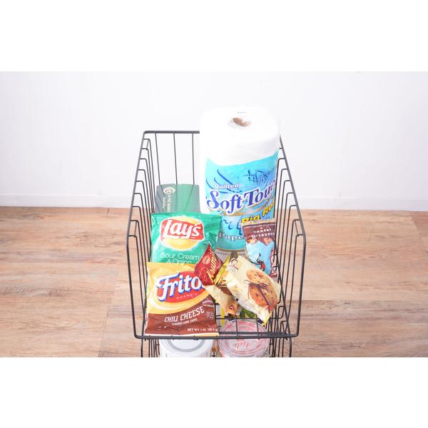 マルチワゴン ラック スタッキング キャスター付き 4D 収納 ワゴン 4段タイプ スチール アメリカンヴィンテージ AKB-439 BK |  | 07