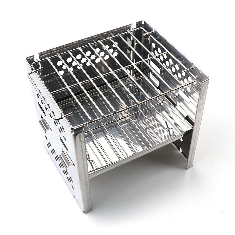 折りたたみ式バーベキューストーブ 防風薪 グリル ウィンドデフレクター付 BBQ-B6 |  | 06