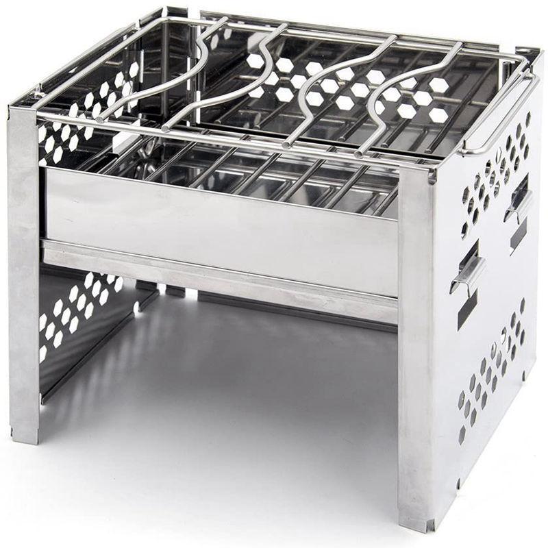 折りたたみ式バーベキューストーブ 防風薪 グリル ウィンドデフレクター付 BBQ-B6 |  | 07