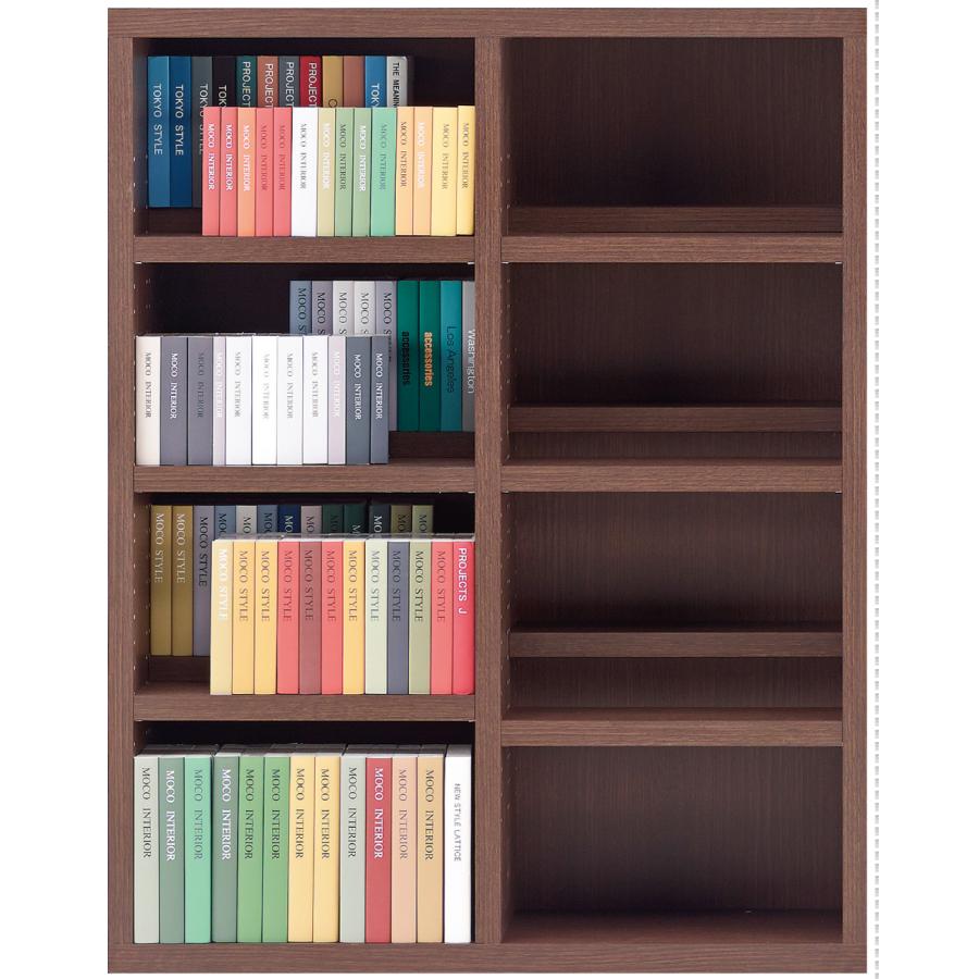 コミックシェルフ フナモコ ハイタイプ 幅90 高さ114 奥行30 前後分割