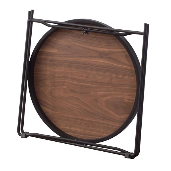 サイドテーブル 丸 おしゃれ 安い スリム 折りたたみ ミニテーブル ミラー CIR-501BR |  | 03